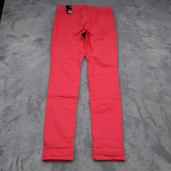 Express Pants Womens 4R Red Regular Fit Low Rise Jeans Leggings Bottom Wear - Picture 11 of 16